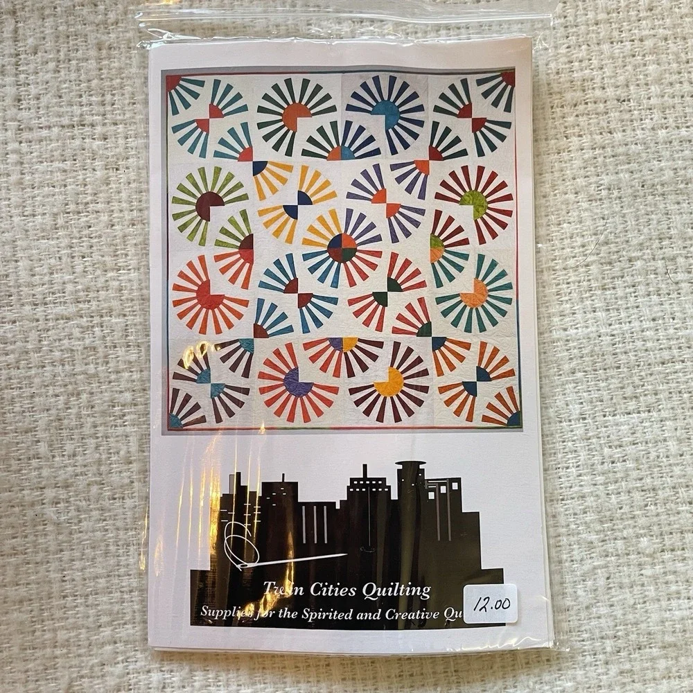 Sew‎ Kind Of Wonderful Quilt Set 70 & Sunny Rays Pattern Kit Fabric 76x76 Curve